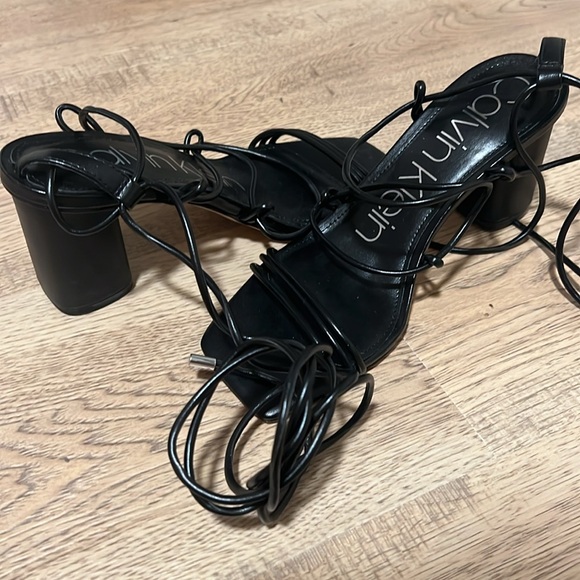 Calvin Klein strappy heels, worn once! - Picture 2 of 3
